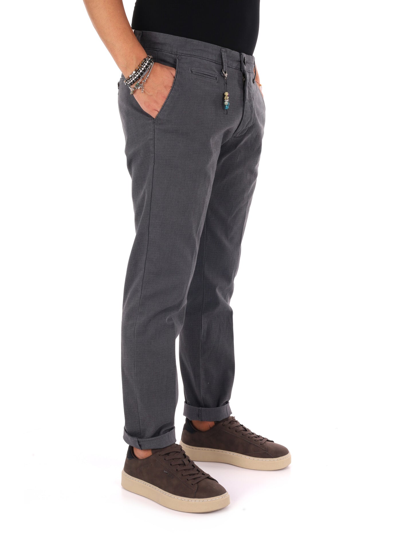 FB W1598 GR ME, pantalone da uomo grigio
