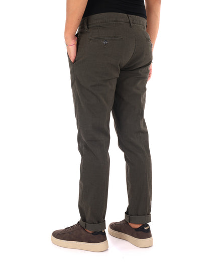 Fb W1598 Milit, pantalone da uomo verde
