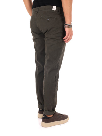 Fb W1598 Milit, pantalone da uomo verde