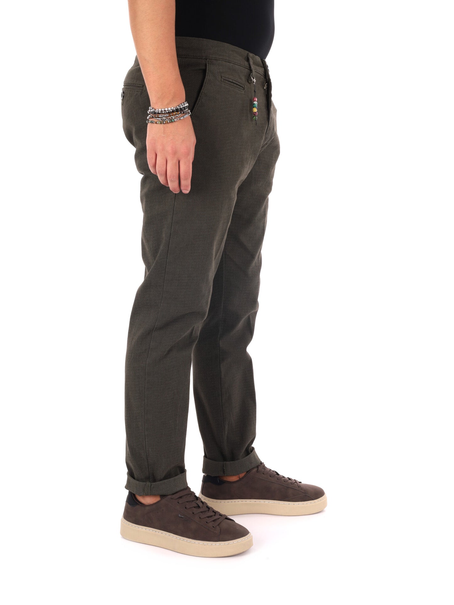 Fb W1598 Milit, pantalone da uomo verde