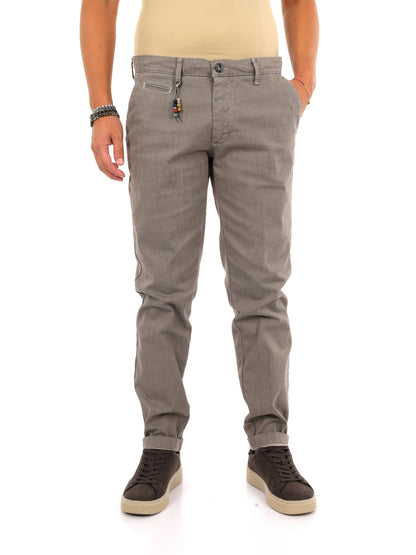 Fb W1598 Spago, pantalone da uomo beige