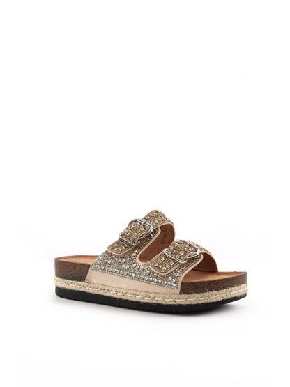 Sandali beige da donna Clyo' eleganti e versatili per la primavera-estate