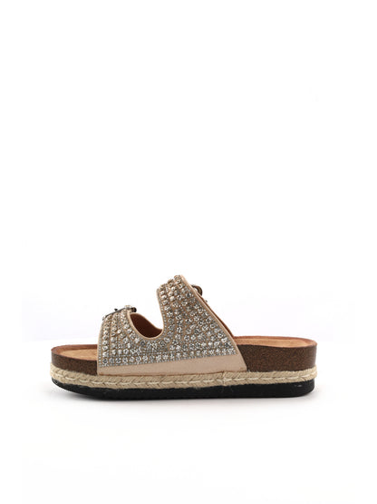 Sandali beige da donna Clyo' eleganti e versatili per la primavera-estate
