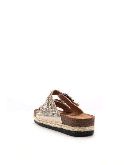 Sandali beige da donna Clyo' eleganti e versatili per la primavera-estate