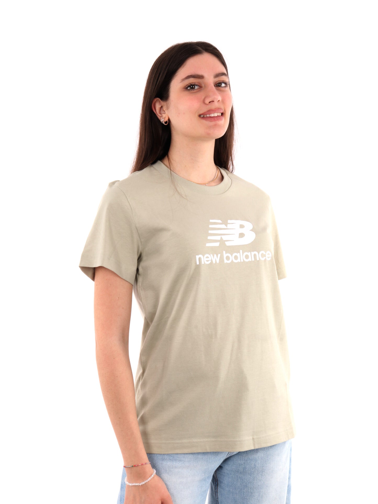 NEW BALANCE T-SHIRT - OLIVA