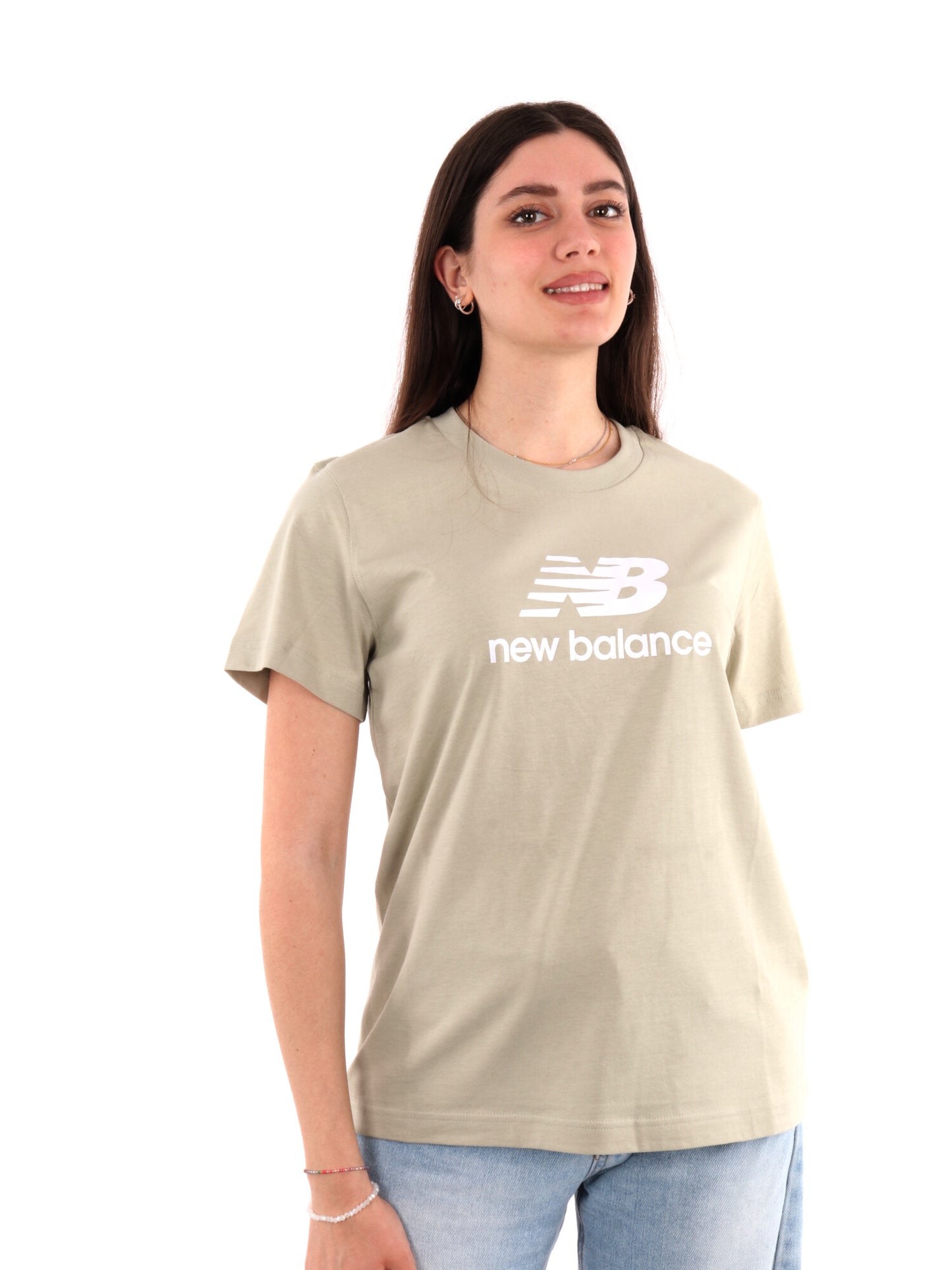 NEW BALANCE T-SHIRT - OLIVA