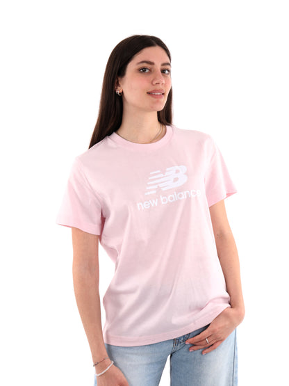 NEW BALANCE T-SHIRT - ROSA