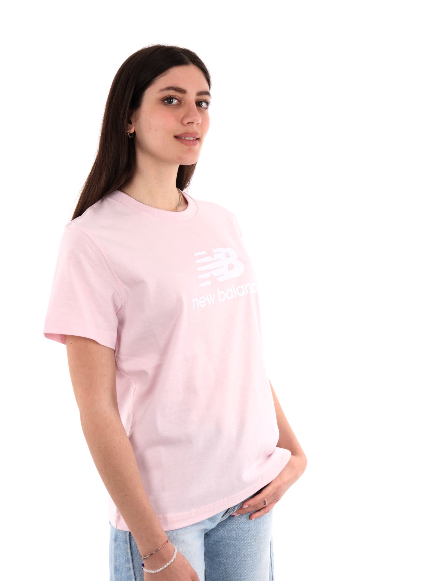 NEW BALANCE T-SHIRT - ROSA