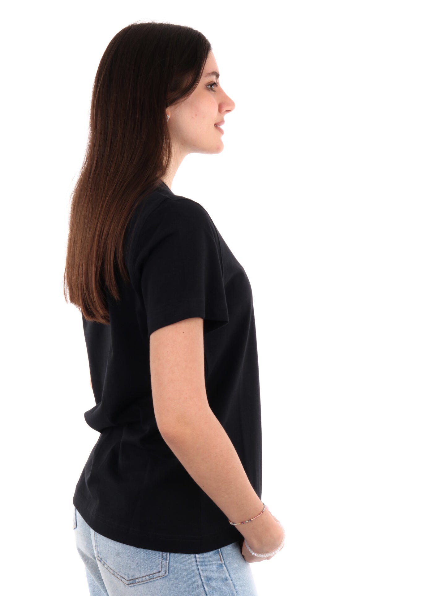 New Balance Sport Essentials, t-shirt girocollo nera da donna