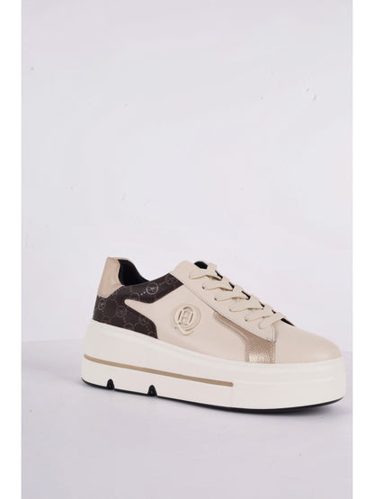 SNEAKER CON PLATFORM QUEEN HELENA DA DONNA BEIGE