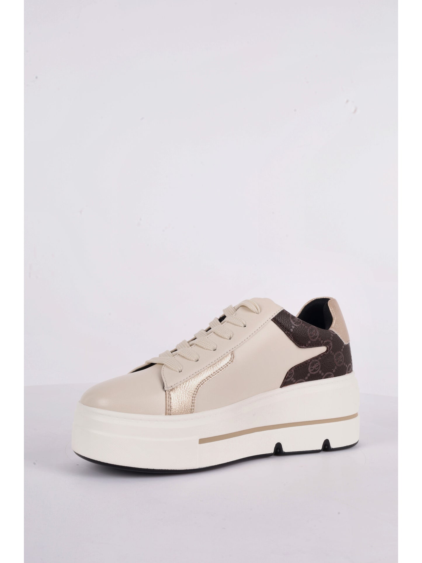 SNEAKER CON PLATFORM QUEEN HELENA DA DONNA BEIGE