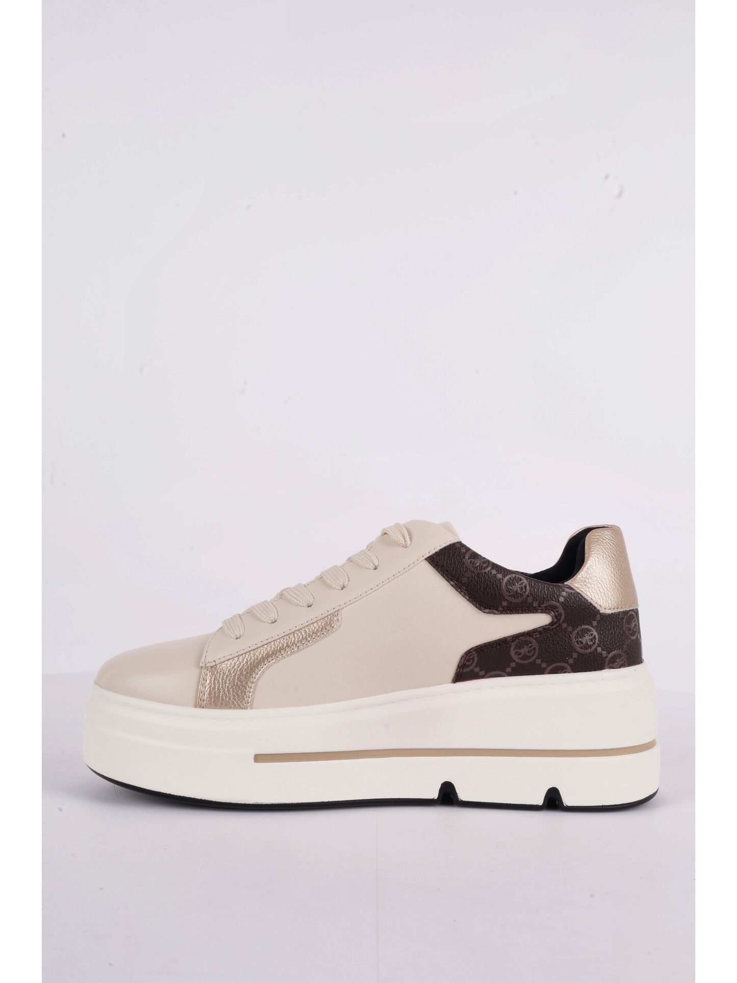 SNEAKER CON PLATFORM QUEEN HELENA DA DONNA BEIGE