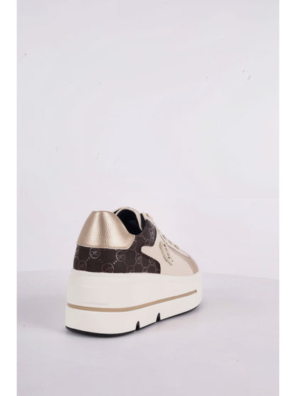 SNEAKER CON PLATFORM QUEEN HELENA DA DONNA BEIGE