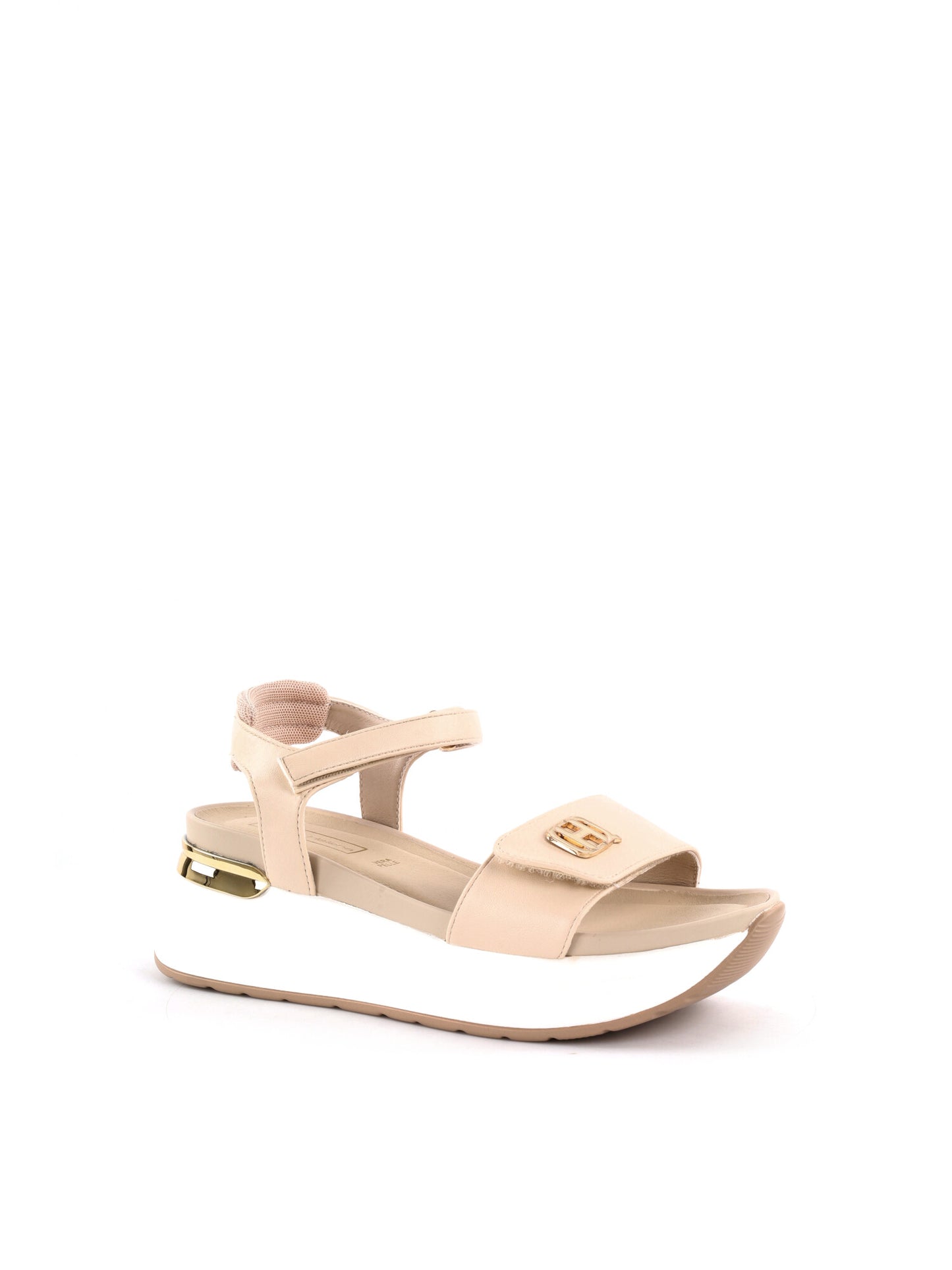 Sandali eleganti da donna Queen Helena beige per la primavera-estate