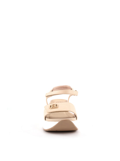 Sandali eleganti da donna Queen Helena beige per la primavera-estate