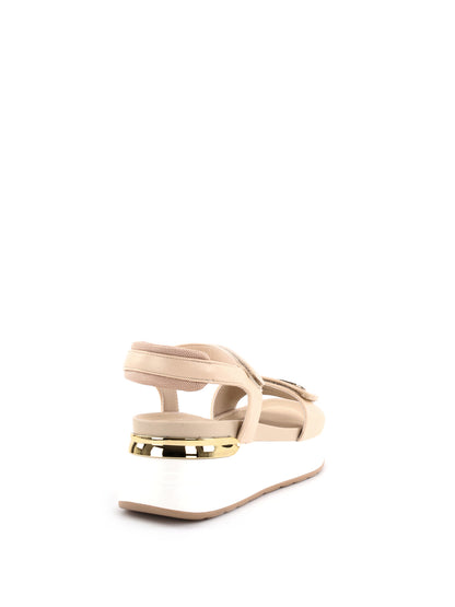 Sandali eleganti da donna Queen Helena beige per la primavera-estate