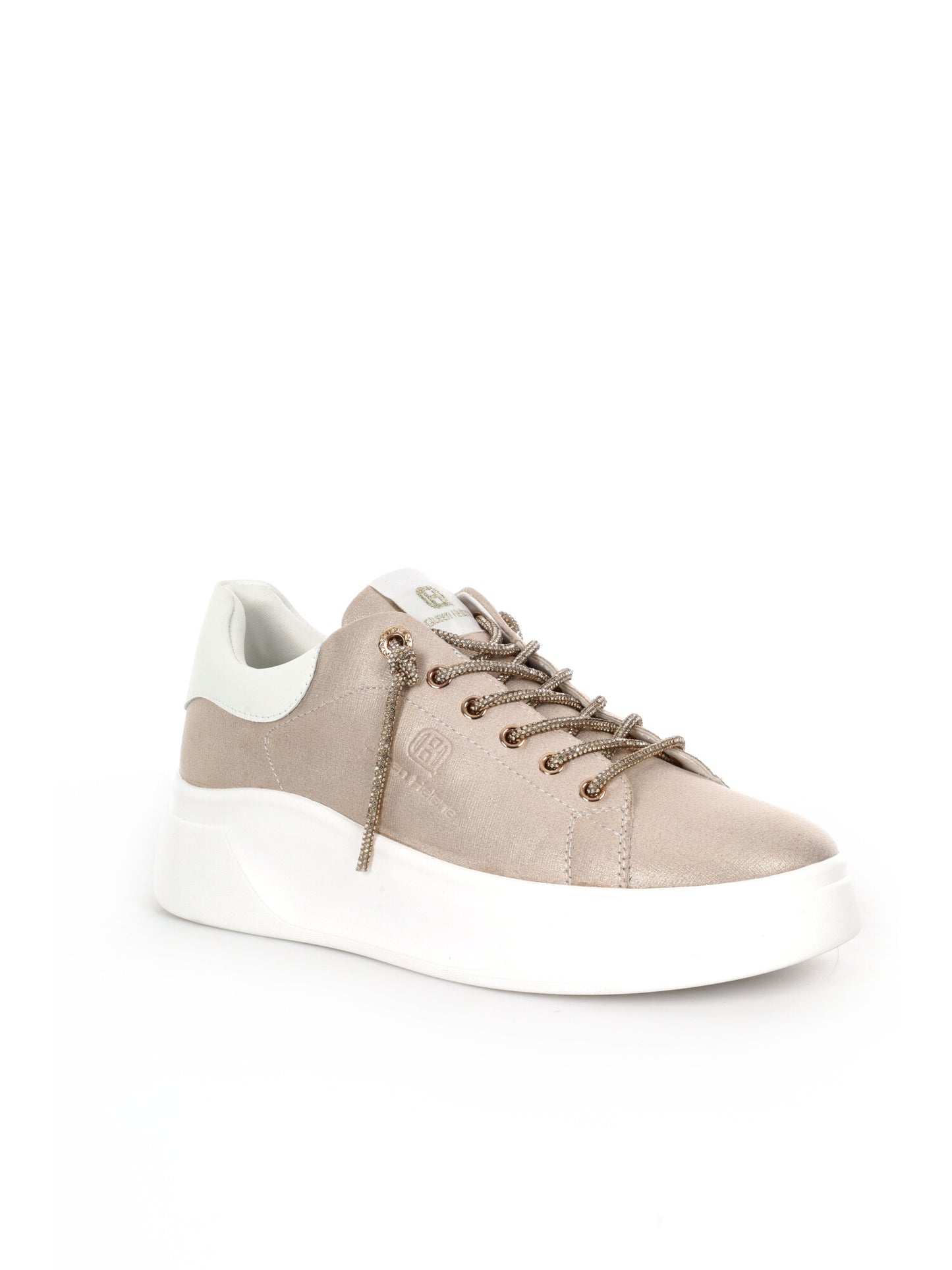 Sneakers da donna Queen Helena X34 10 Gold con dettagli preziosi