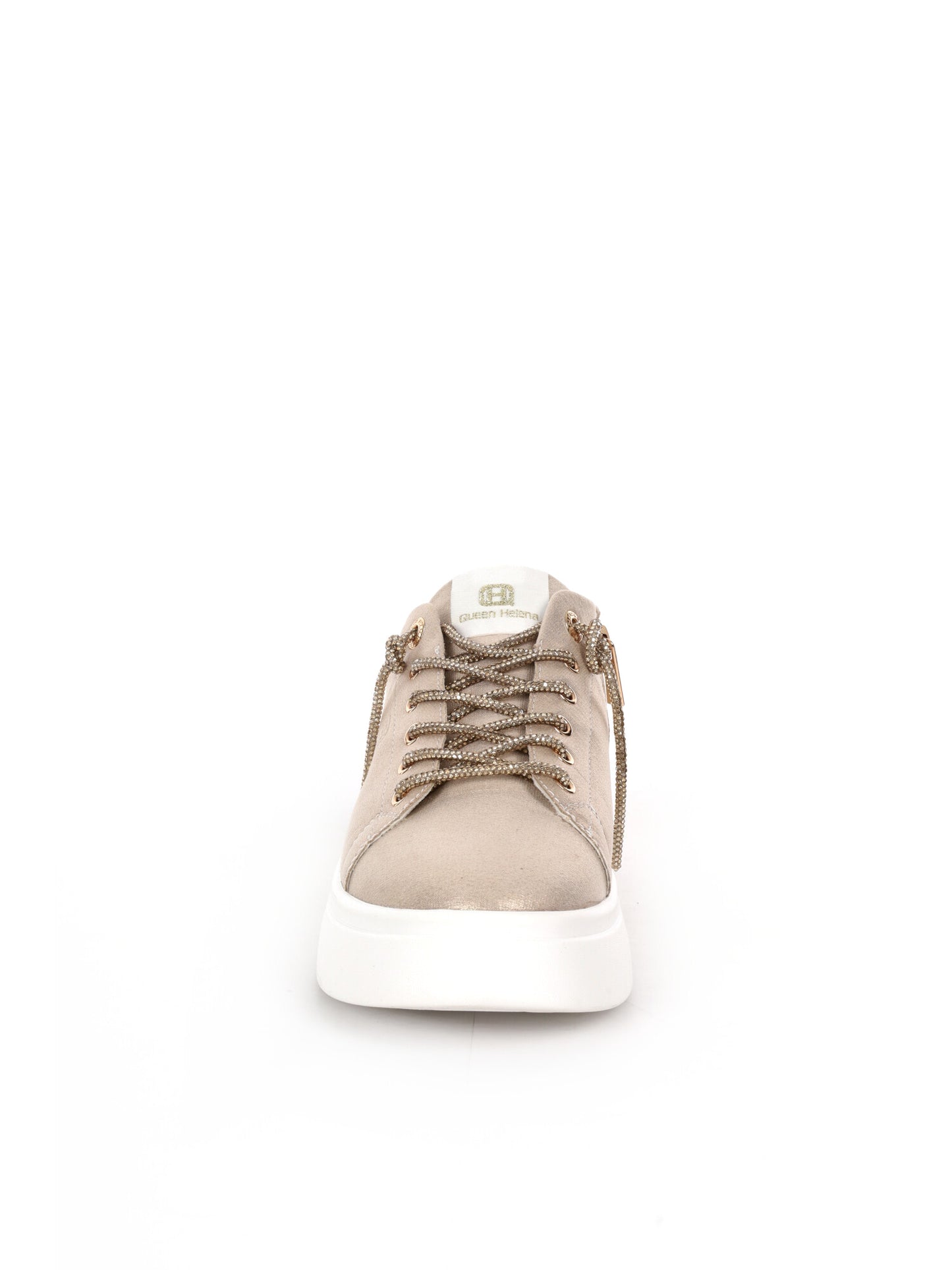 Sneakers da donna Queen Helena X34 10 Gold con dettagli preziosi