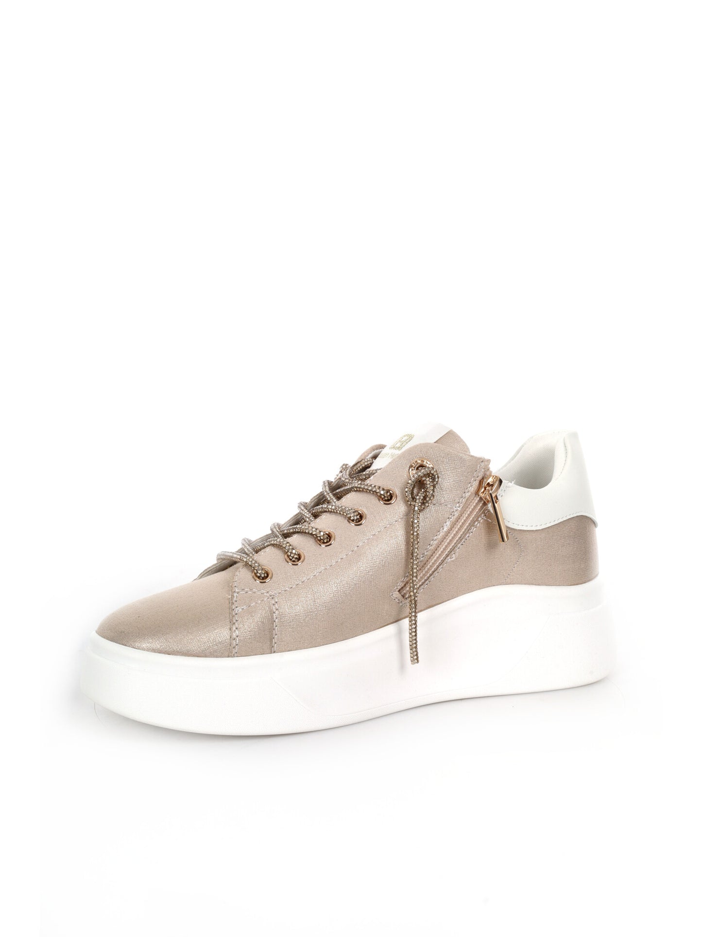 Sneakers da donna Queen Helena X34 10 Gold con dettagli preziosi