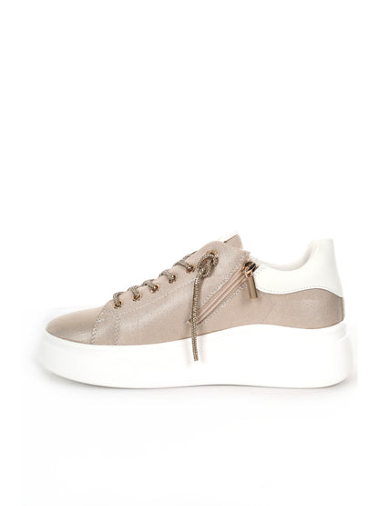 Sneakers da donna Queen Helena X34 10 Gold con dettagli preziosi