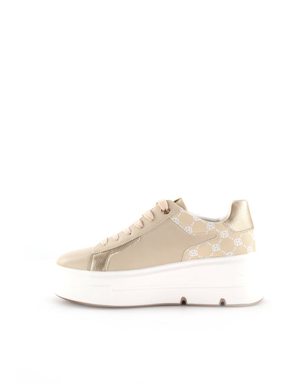 Sneakers basse Queen Helena beige da donna per un look casual e raffinato
