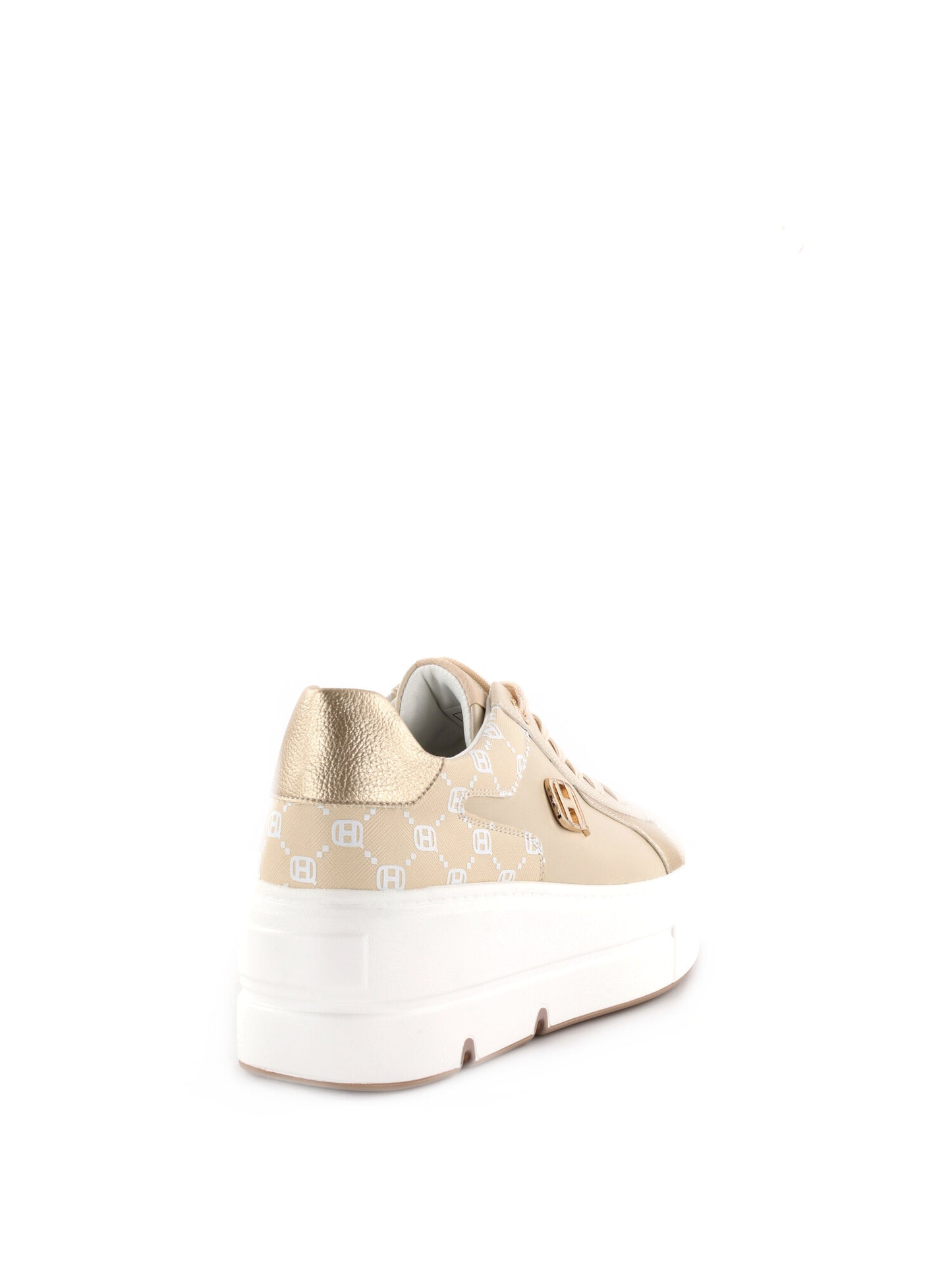Sneakers basse Queen Helena beige da donna per un look casual e raffinato