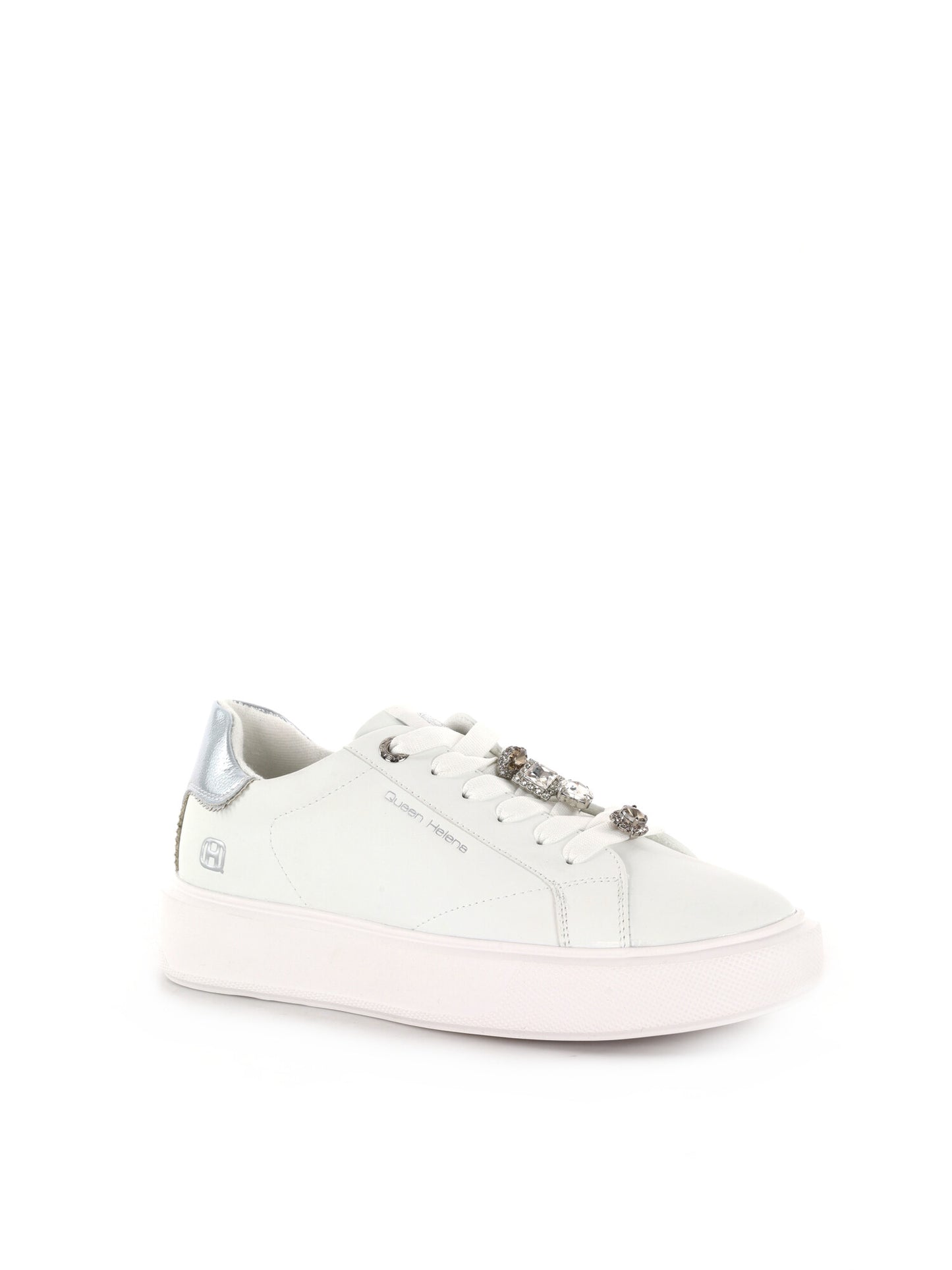Sneakers donna Queen Helena X34 1 WH SI multicolore con suola platform