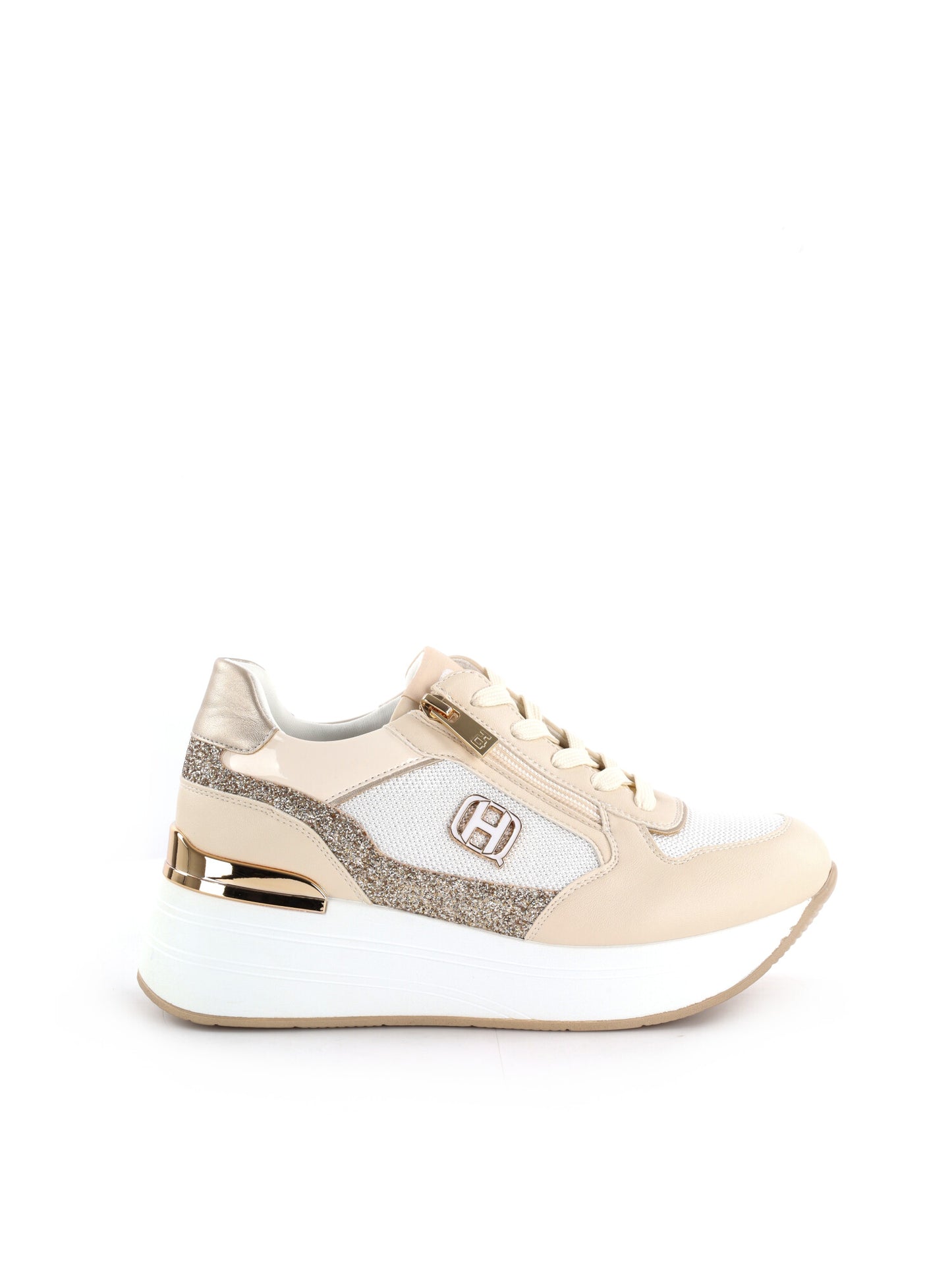 Sneakers donna Queen Helena beige dal design contemporaneo e casual