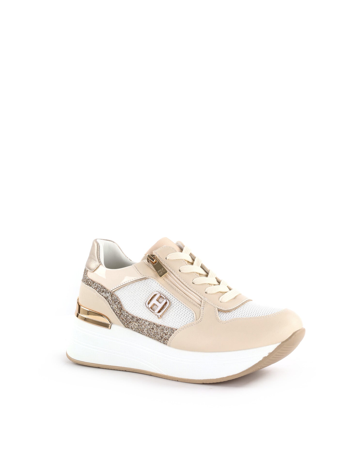 Sneakers donna Queen Helena beige dal design contemporaneo e casual