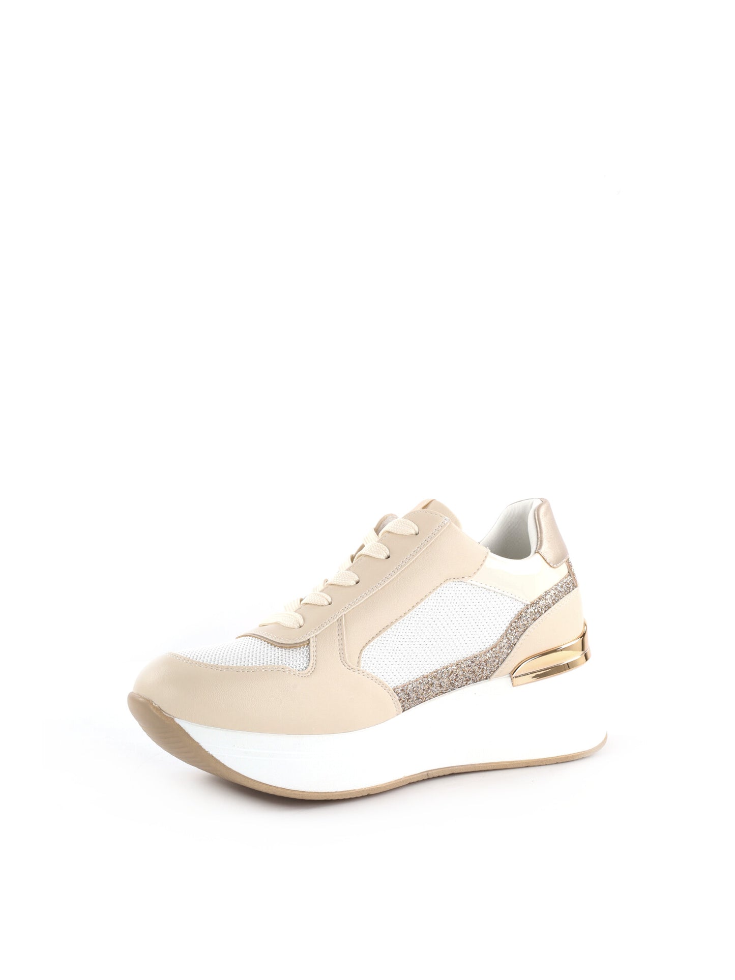 Sneakers donna Queen Helena beige dal design contemporaneo e casual