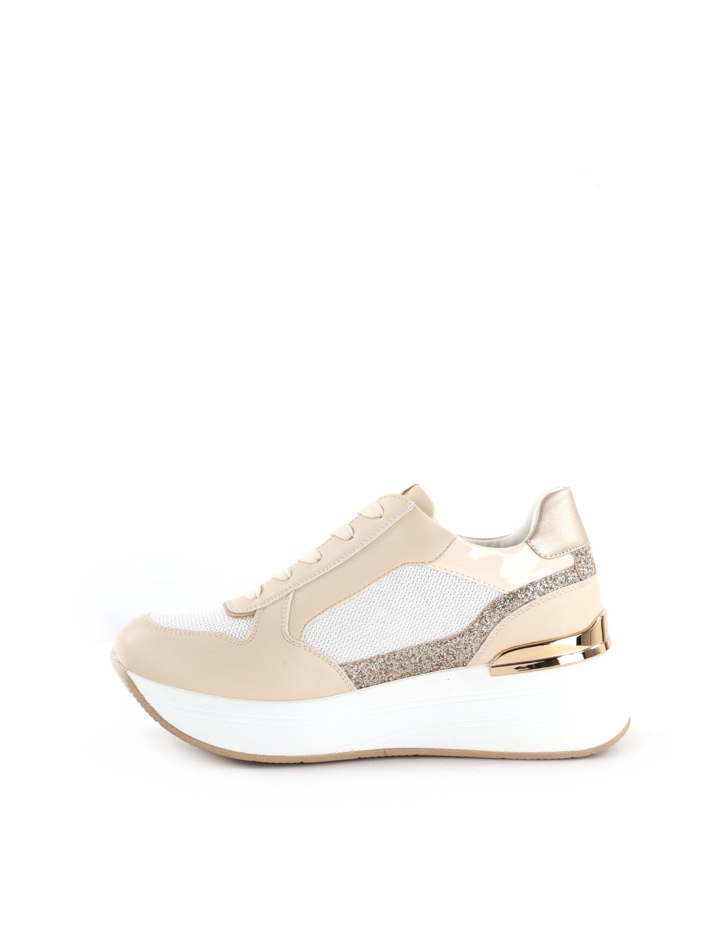 Sneakers donna Queen Helena beige dal design contemporaneo e casual