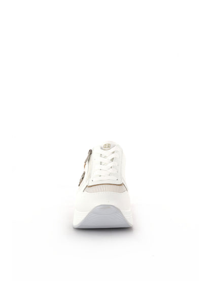 Sneakers casual da donna Queen Helena in bianco versatile