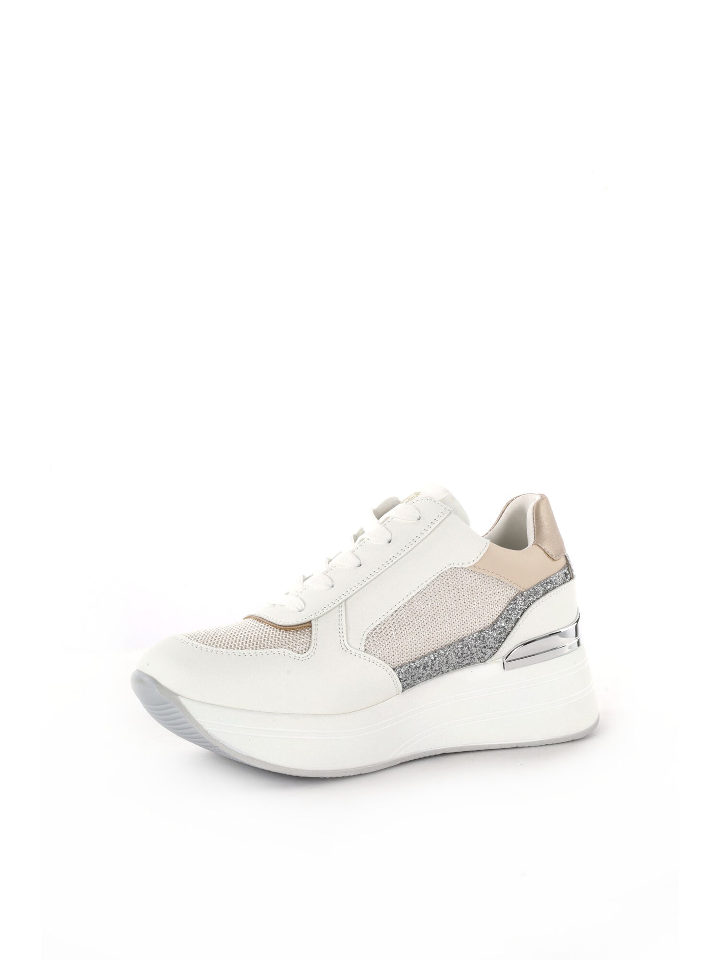 Sneakers casual da donna Queen Helena in bianco versatile