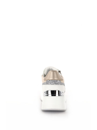 Sneakers casual da donna Queen Helena in bianco versatile