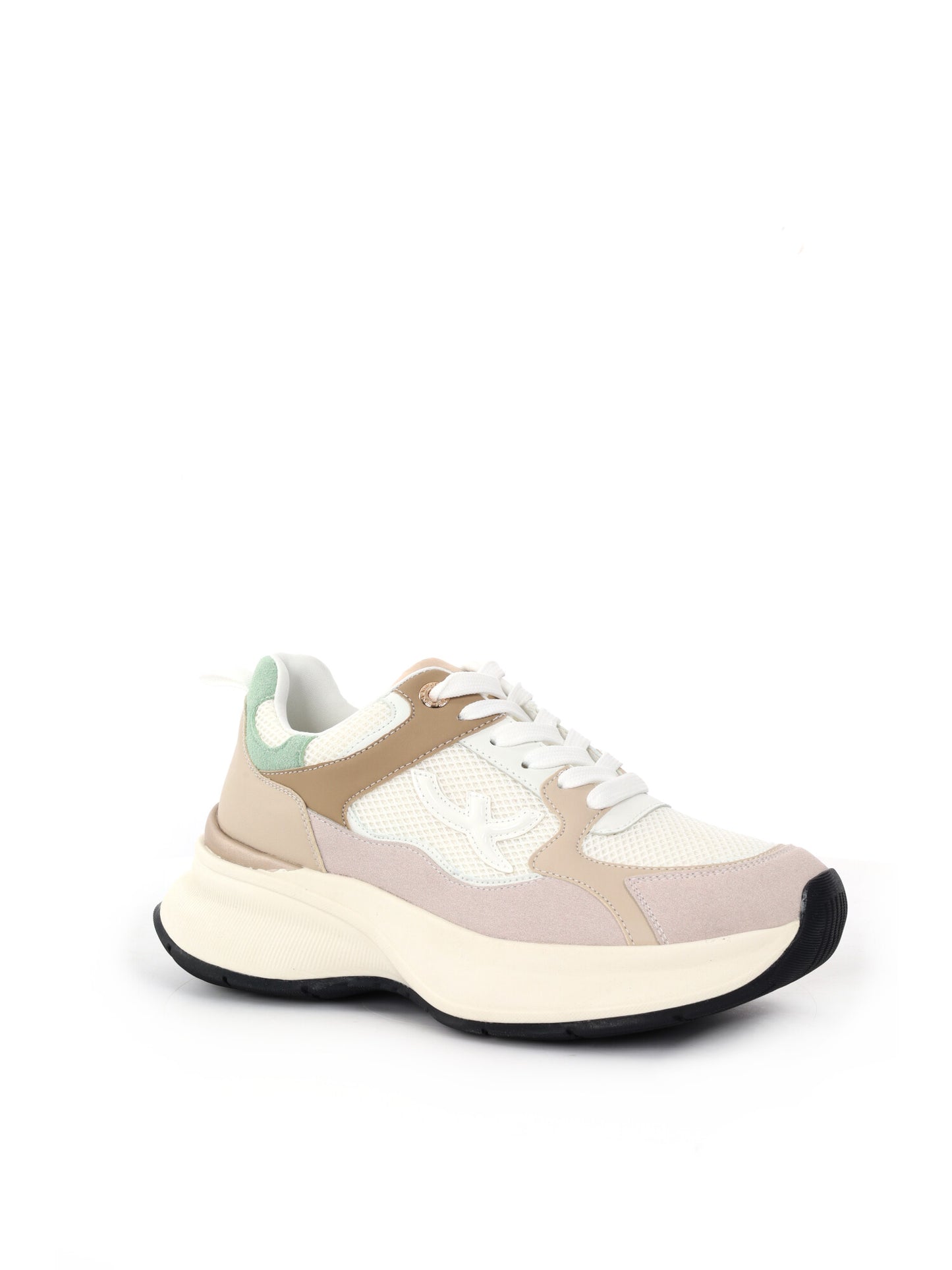 Queen Helena X34 34, sneakers beige donna con suola chunky casual