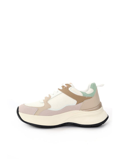 Queen Helena X34 34, sneakers beige donna con suola chunky casual