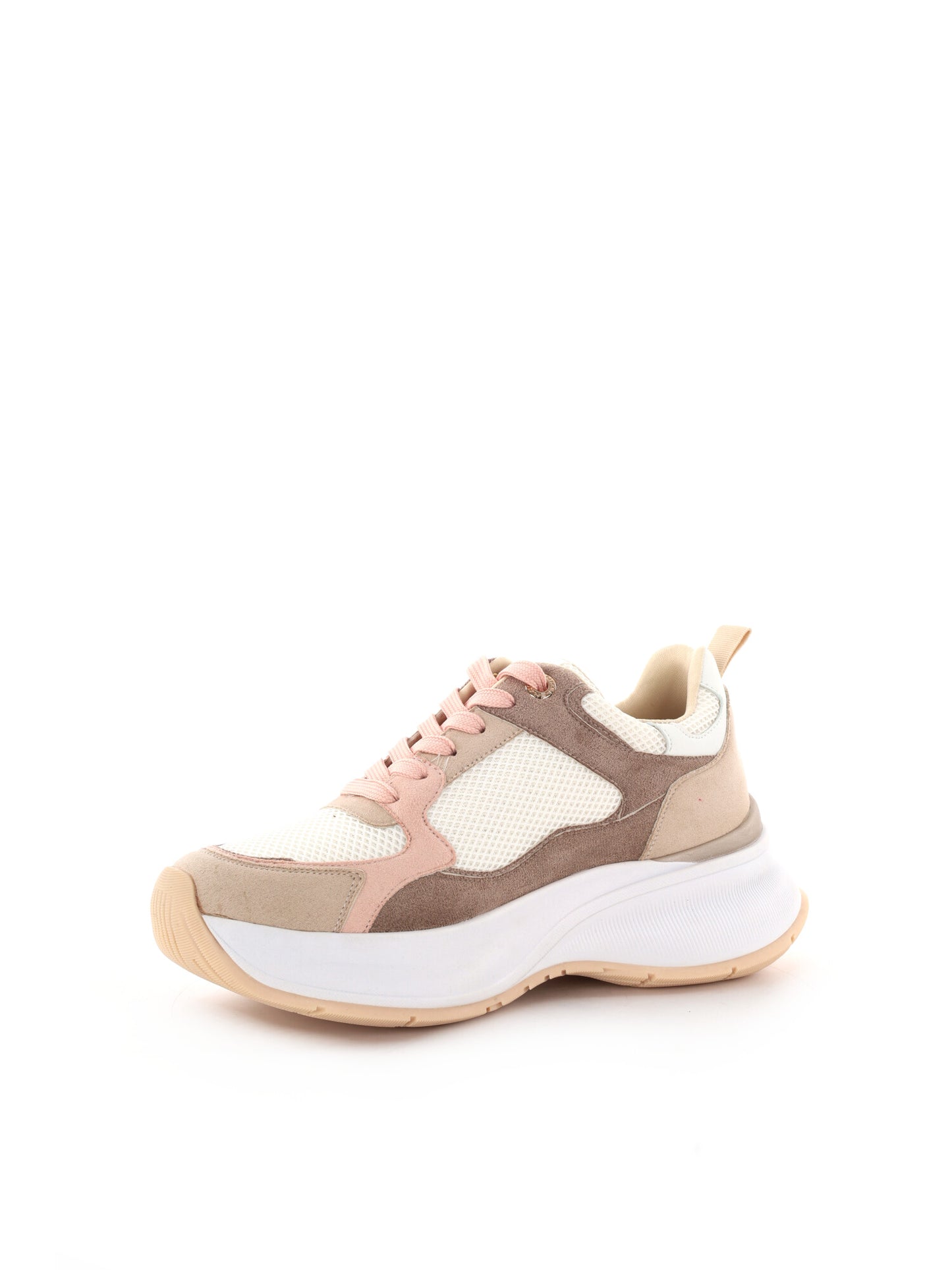 Sneakers queen Helena donna beige con suola chunky dallo stile casual