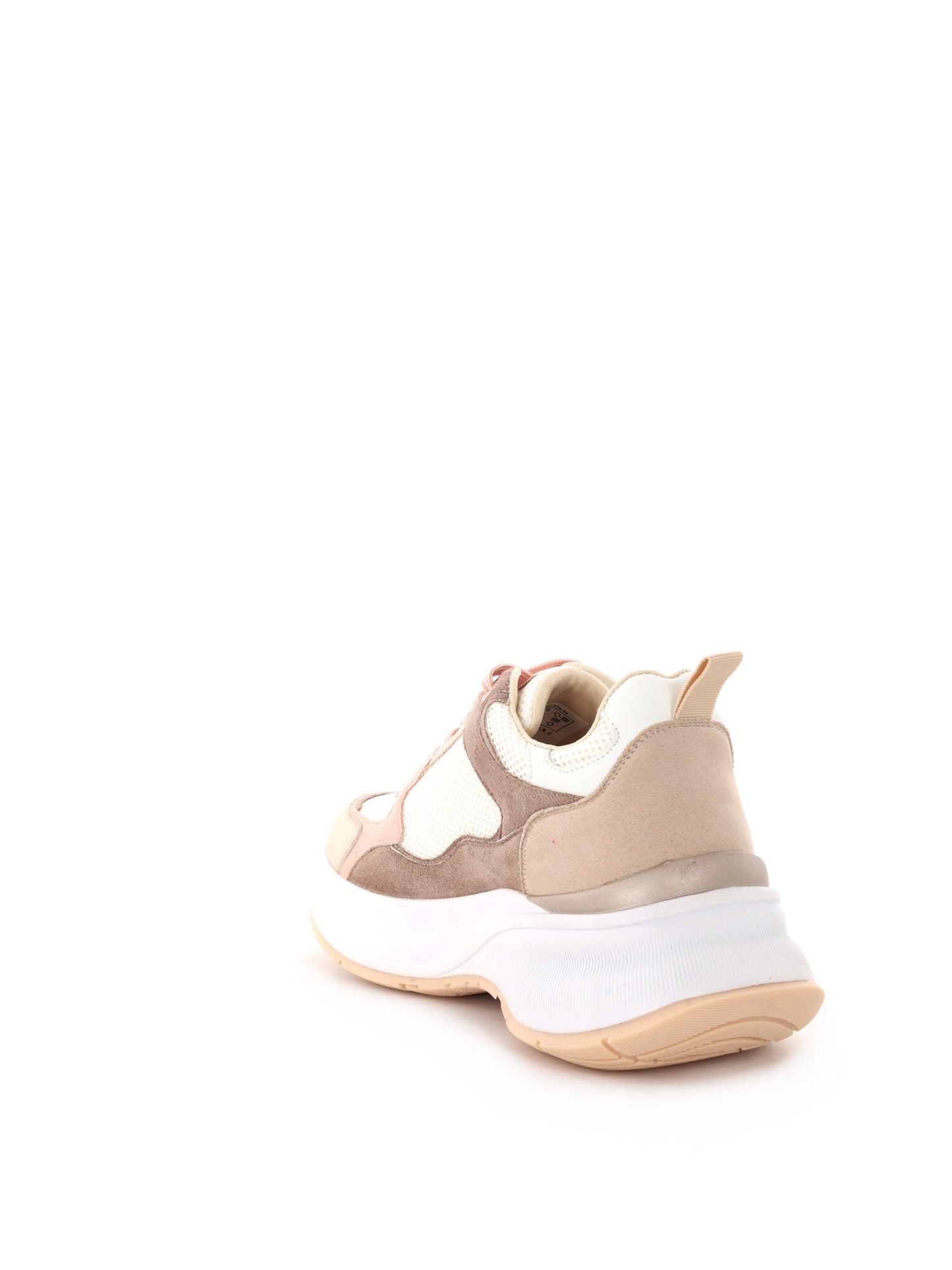 Sneakers queen Helena donna beige con suola chunky dallo stile casual