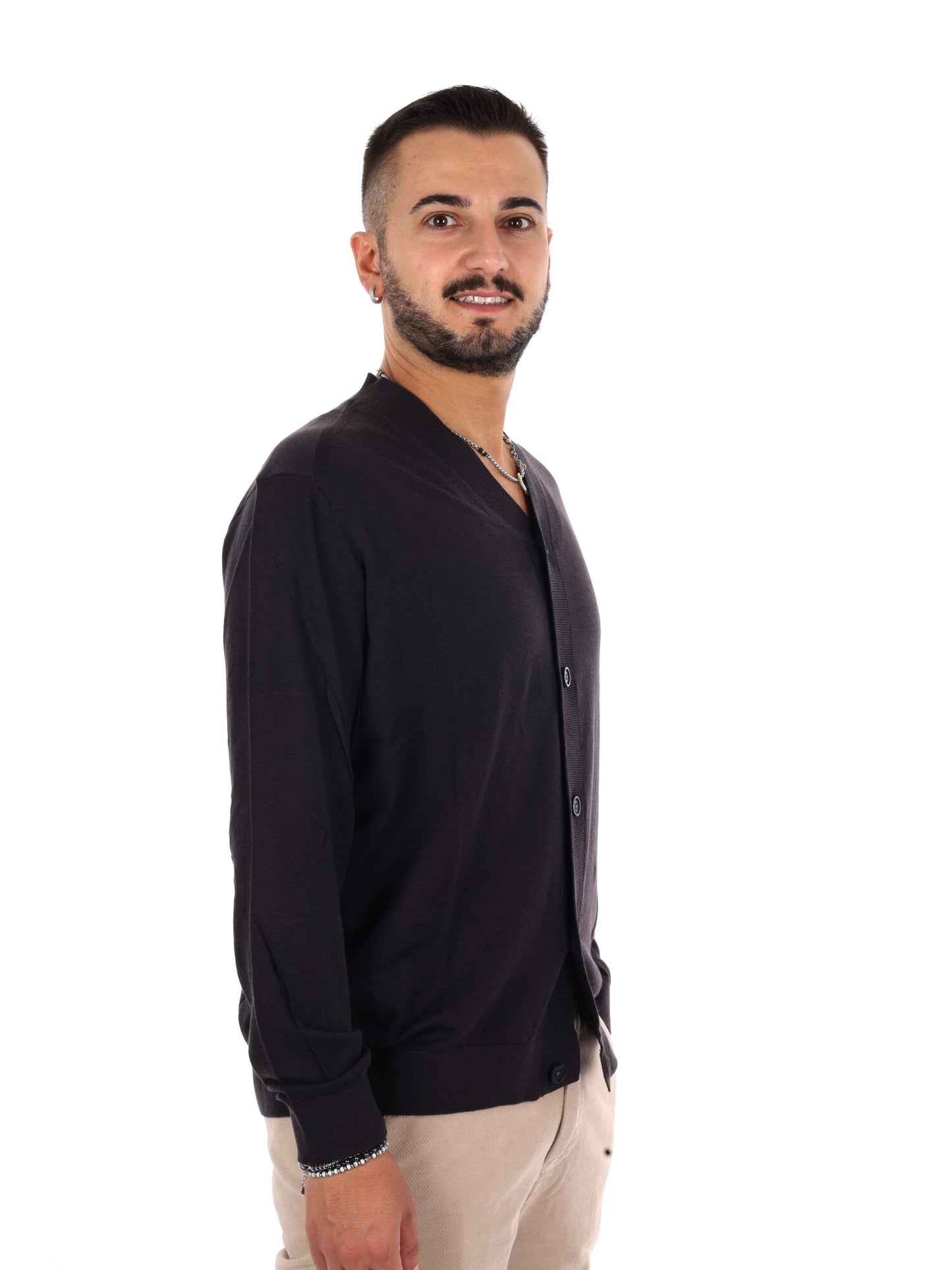 Armani Exchange Card, maglia da uomo marrone