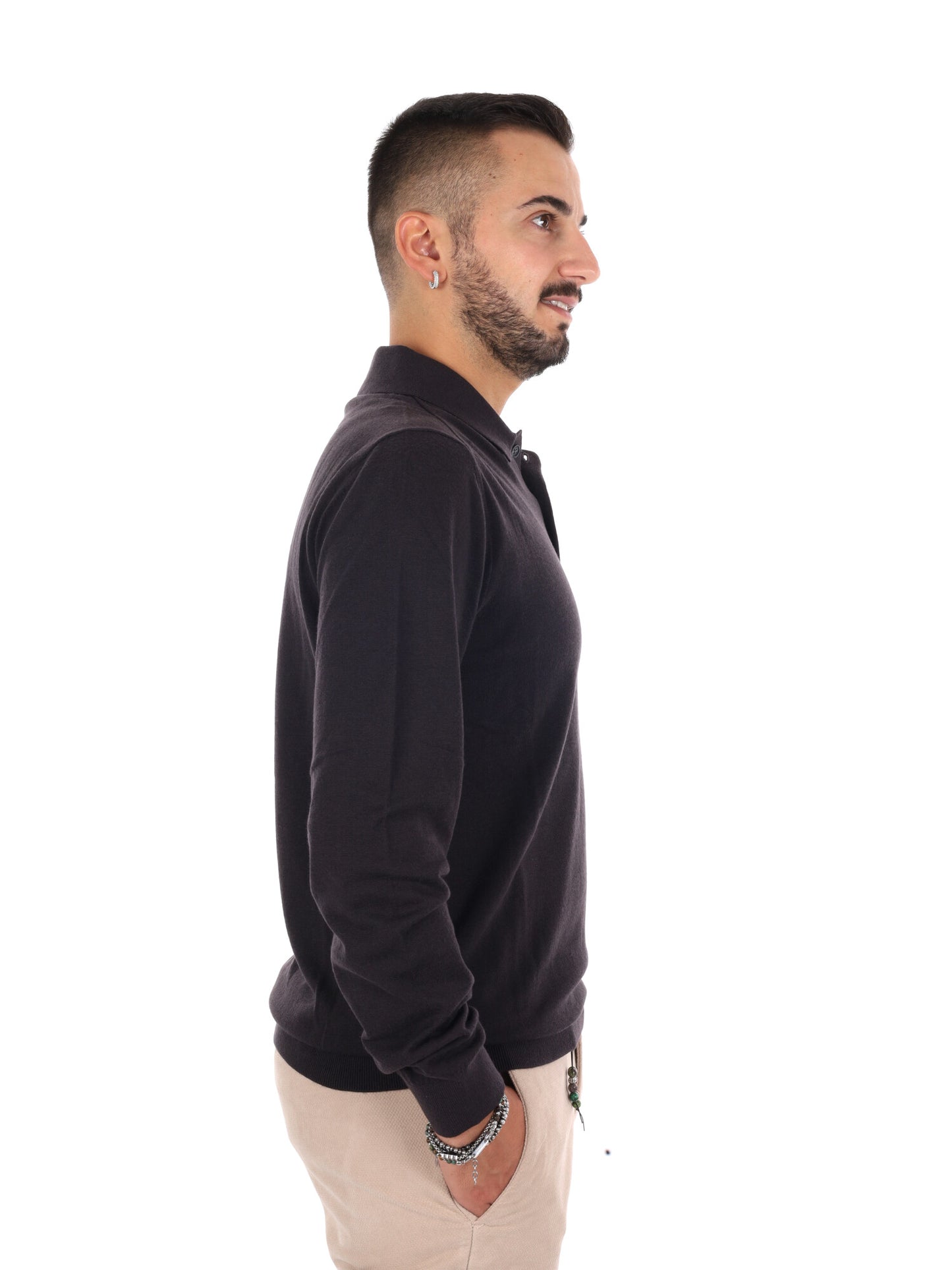 Armani Exchange Xm3569 Af28778 U8128, maglia da uomo marrone