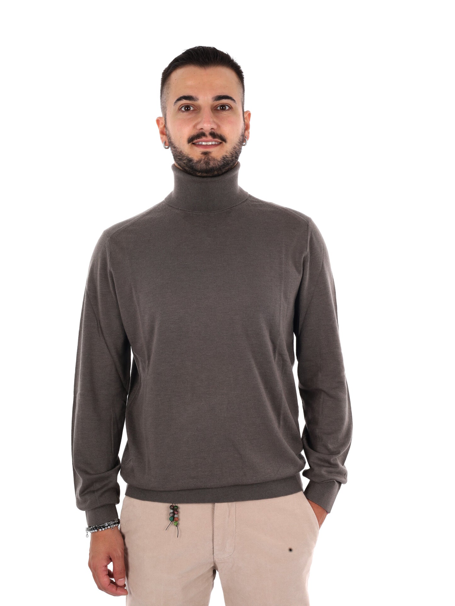 Armani Exchange Xm3571 Af28778 U6125, maglia maniche lunghe da uomo fango