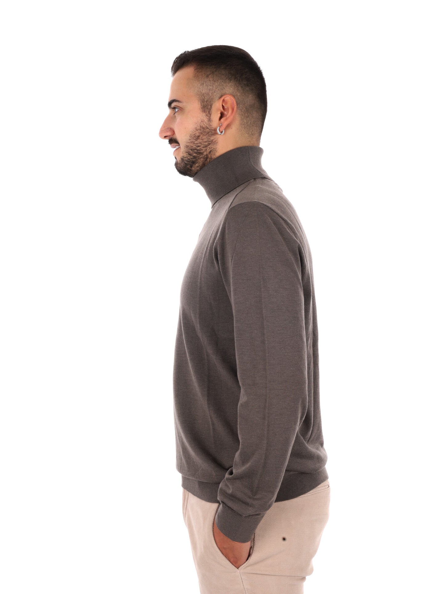 Armani Exchange Xm3571 Af28778 U6125, maglia maniche lunghe da uomo fango