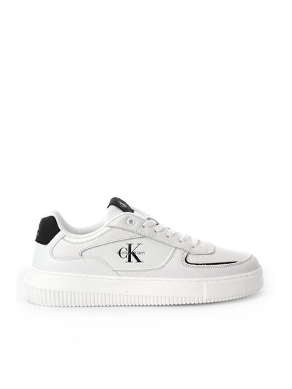 SNEAKER CUNKY CUPSOLE IN PELLE E NABUK CALVIN KLEIN DA UOMO BIANCO