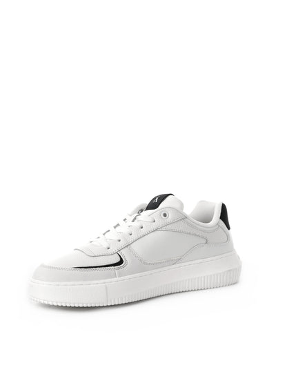 SNEAKER CUNKY CUPSOLE IN PELLE E NABUK CALVIN KLEIN DA UOMO BIANCO