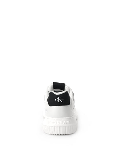 SNEAKER CUNKY CUPSOLE IN PELLE E NABUK CALVIN KLEIN DA UOMO BIANCO