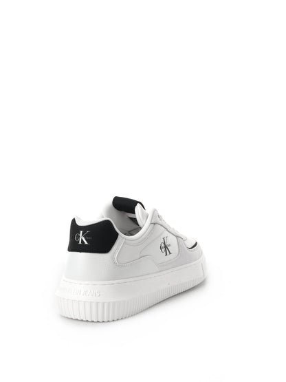 SNEAKER CUNKY CUPSOLE IN PELLE E NABUK CALVIN KLEIN DA UOMO BIANCO