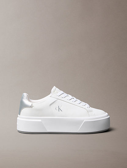 SNEAKERS BIANCA CALVIN KLEIN  FLATFORM LACE UP DA DONNA