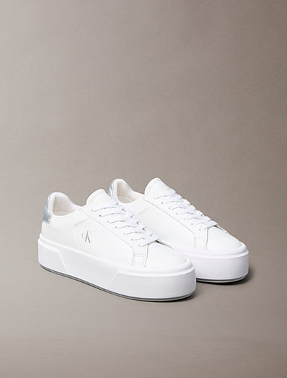 SNEAKERS BIANCA CALVIN KLEIN  FLATFORM LACE UP DA DONNA