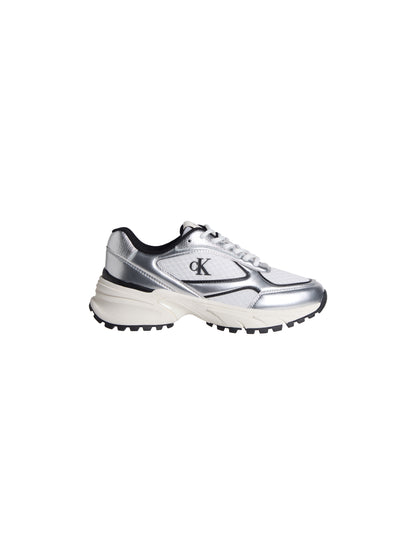Sneakers Hike Runner Lace da donna nere in tessuto e similpelle