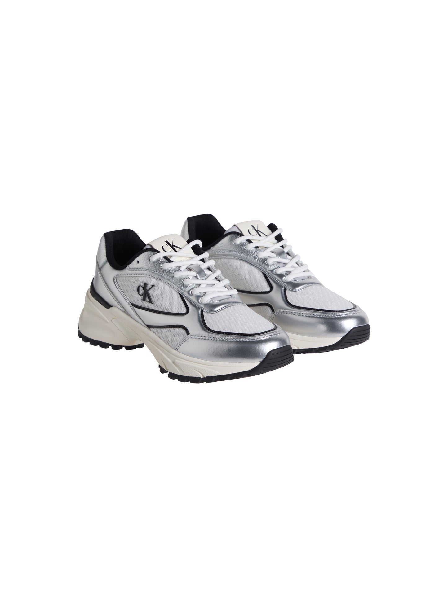 Sneakers Hike Runner Lace da donna nere in tessuto e similpelle